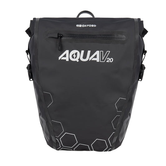 Oxford Aqua V 20 Single QR Pannier Bag Black